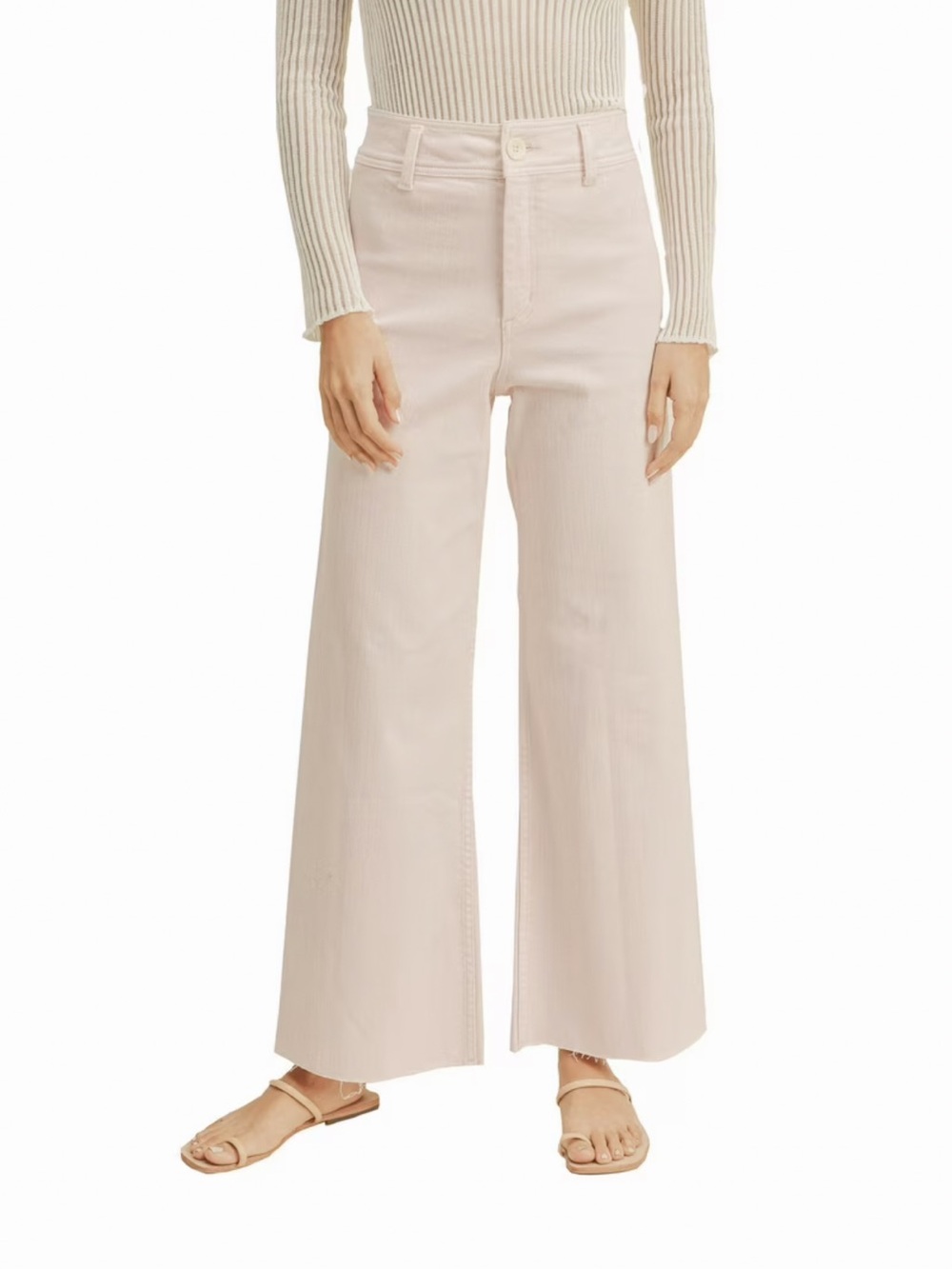 MIOU MUSE - STRAIGHT WIDE LEG DENIM PANTS - SIZE M